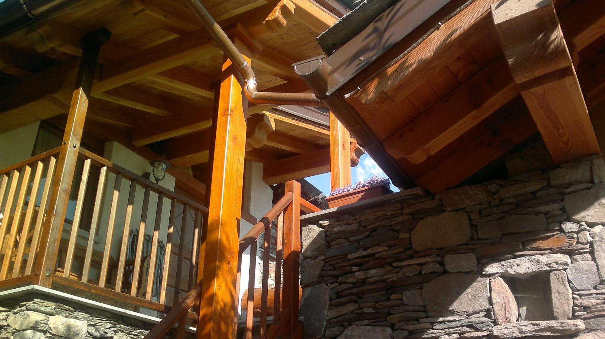 Eco Chalet Maison Dominique Challand-Saint-Anselme Exterior foto