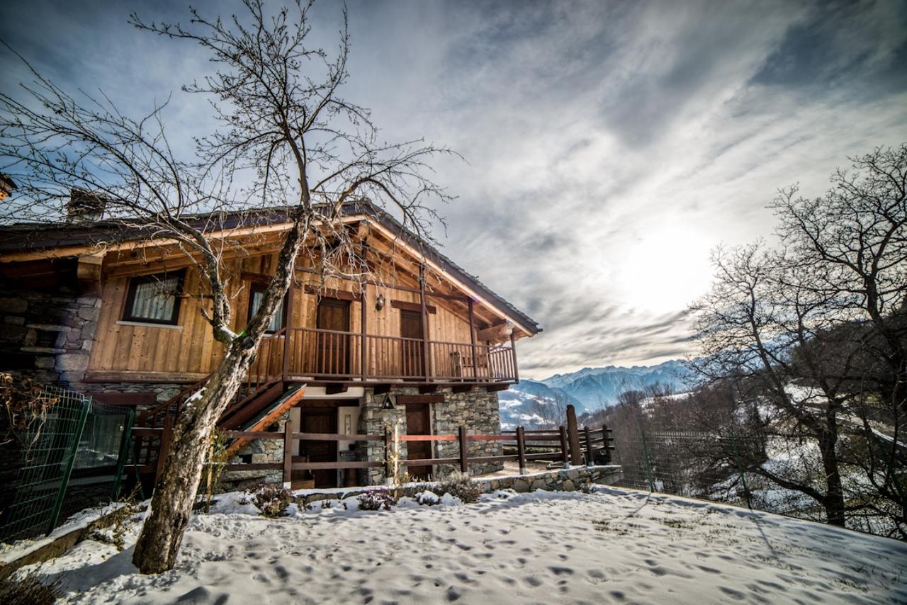 Eco Chalet Maison Dominique Challand-Saint-Anselme Exterior foto